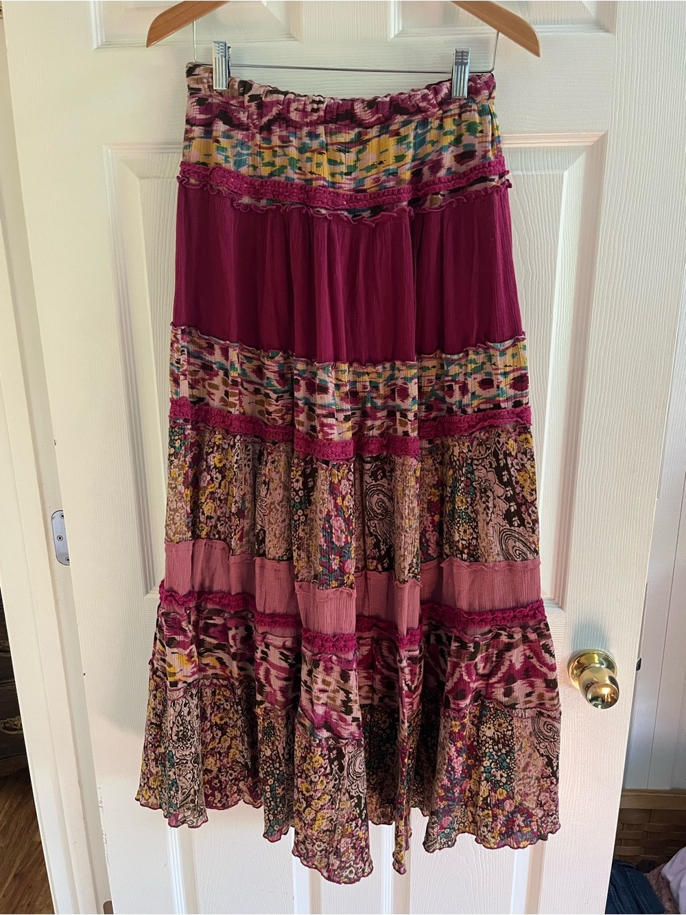 Boho Cotton Maxi Skirt